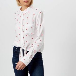 Rails Lipstick Heart Shirt Size Medium